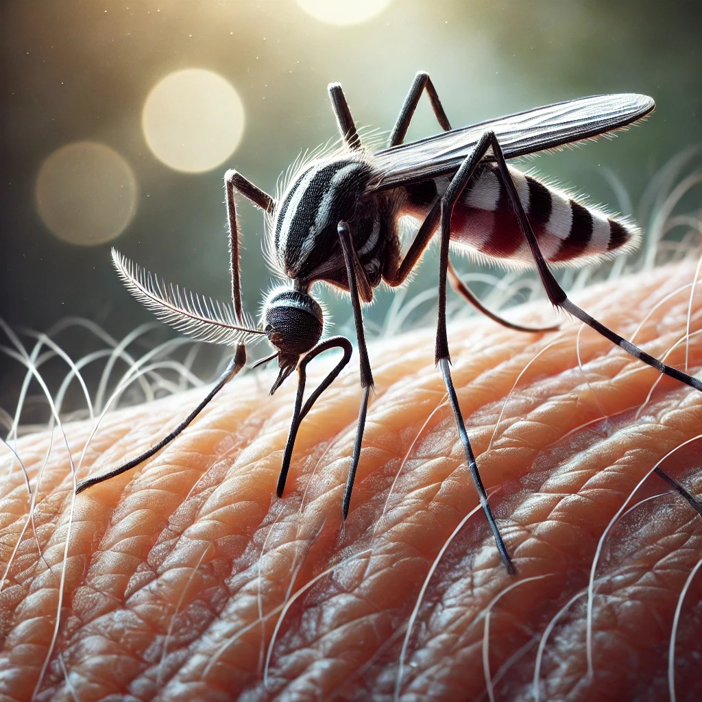 Ilustrasi nyamuk demam berdarah.