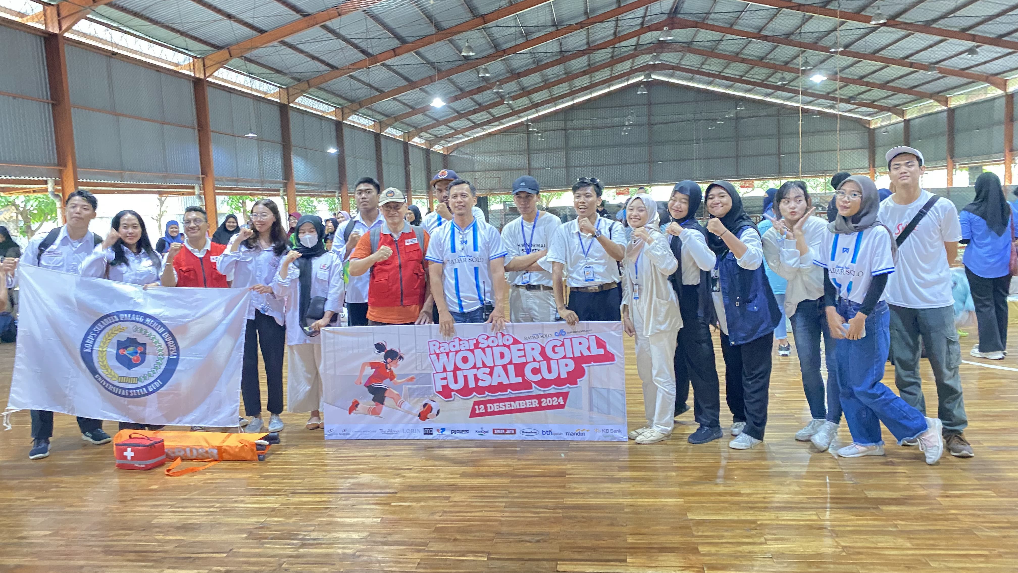 Tim KSR PMI Universitas Setia Budi terjun di Radar Solo Wonder Girl Futsal Cup 2024