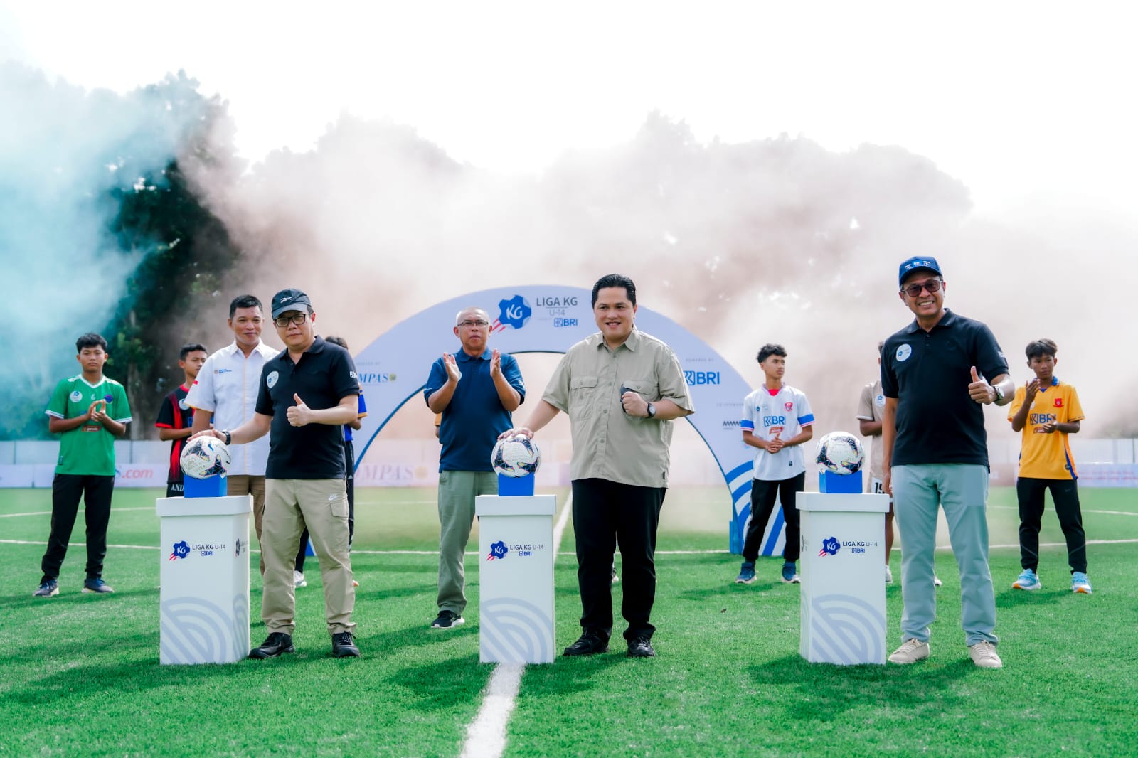 Liga Kompas (LKG) U-14 Powered by BRI di Lapangan Kera Sakti, Puspitek, Tangerang Selatan.
