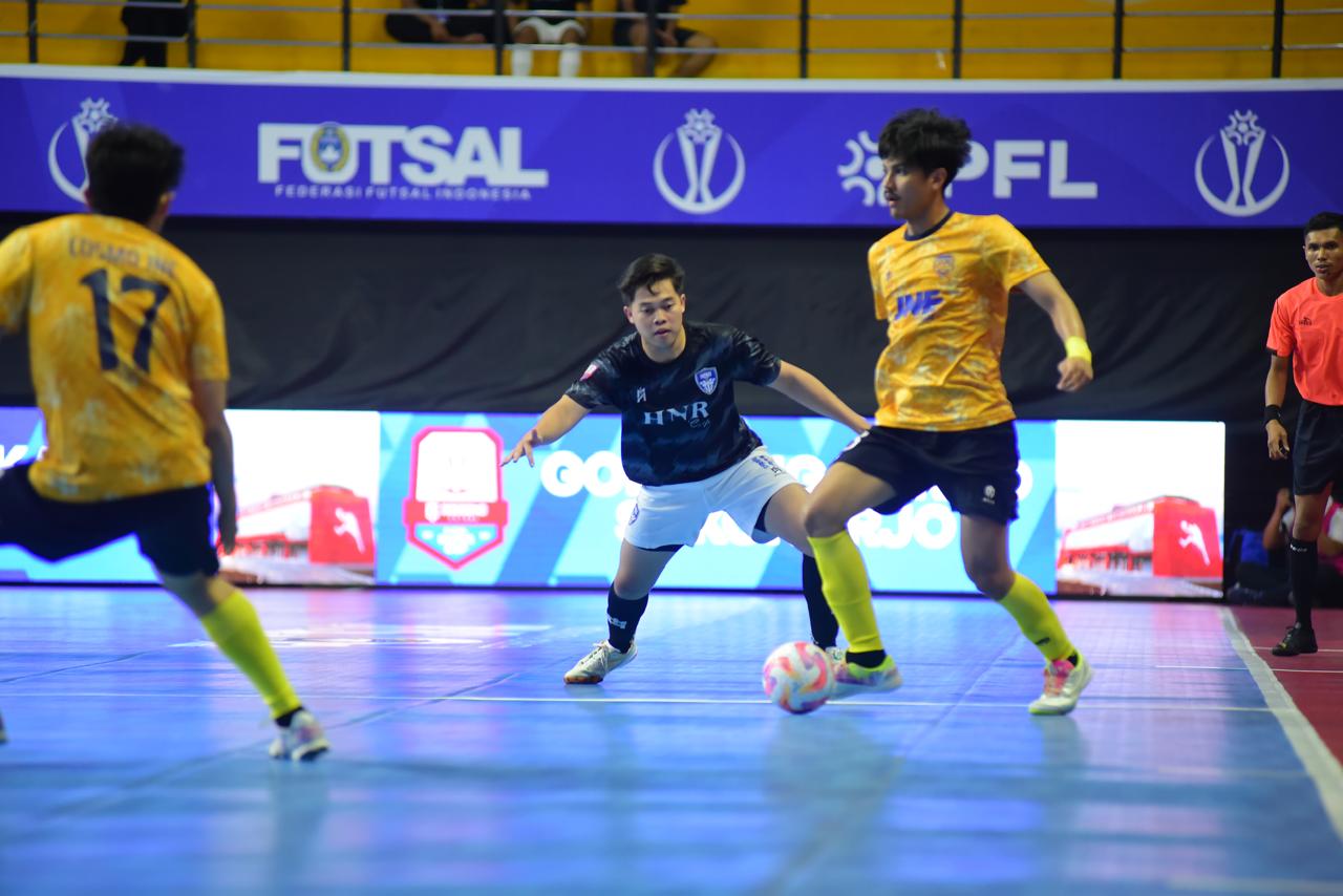 Pertandingan 3Second Futsal Super Cup 2024 di GOR Bung Karno Sukoharjo, Minggu (15/12/2024).