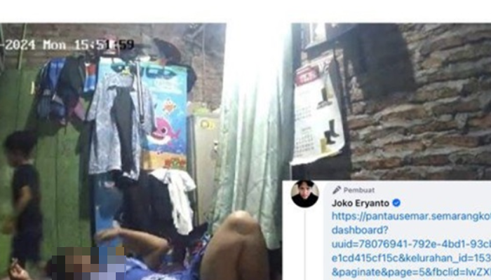 Viral CCTV milik Pemkot Semarang tiba-tiba pindah ke kamar warga.