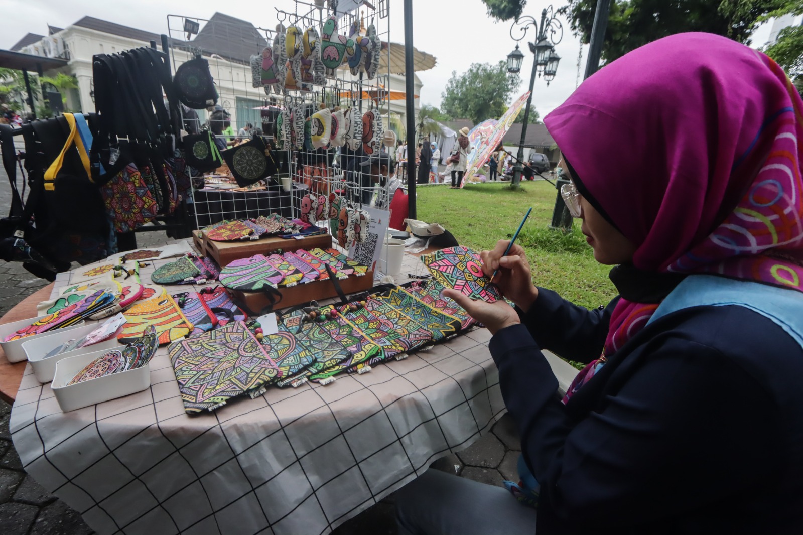 Ilustrasi pameran UMKM.