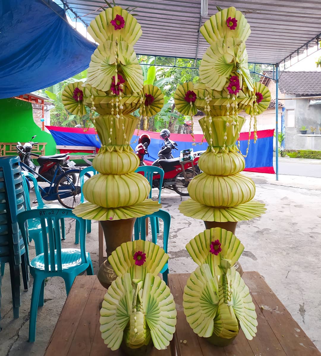 Kembar manyang yang memiliki filosofis mendalam pada pernikahan adat Jawa.