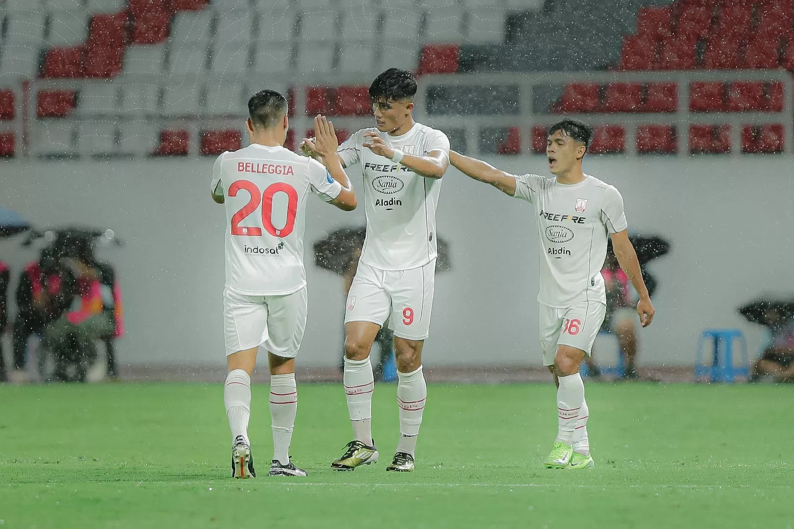 Selebrasi gol Ramadhan Sananta.