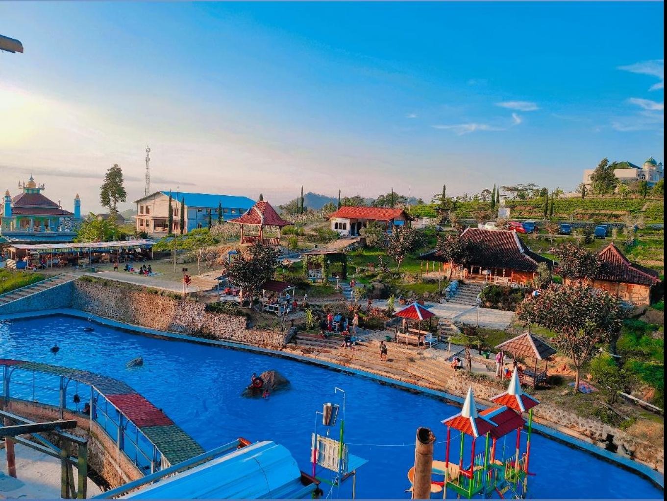 Suasana di Umbul Udal-udalan yang ada di Dusun Ngudal, Desa Nglebak, Kecamatan Tawangmangu.