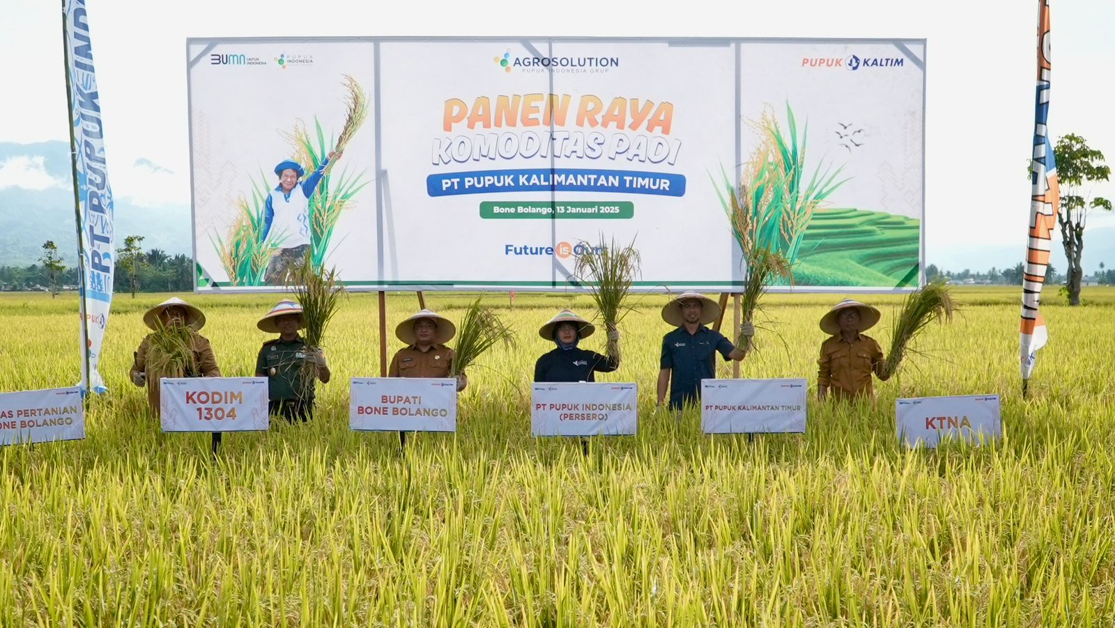 Peluncuran Program Agrosolution di Kecamatan Bulango Timur, Kabupaten Bone Bolango, Provinsi Gorontalo, yang ditandai panen raya bersama pemerintah daerah dan stakeholder belum lama ini.