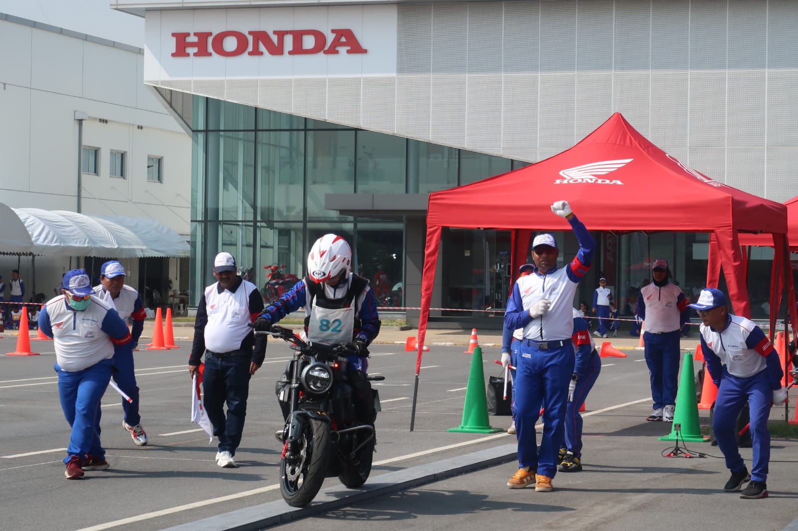 Pencapaian dari para instruktur AHM yang bersaing di ajang The 3rd Asia & Oceania Honda Safety Instructors Competition tidak terlepas dari adanya fasilitas yang mendukung.