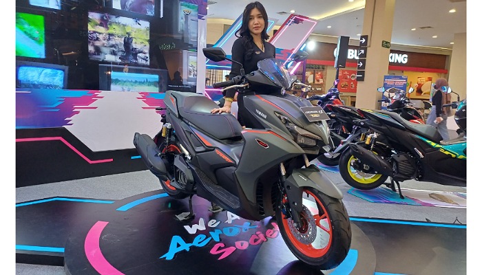 Yamaha Aerox Alpha&nbsp;meluncur di Kota Solo.