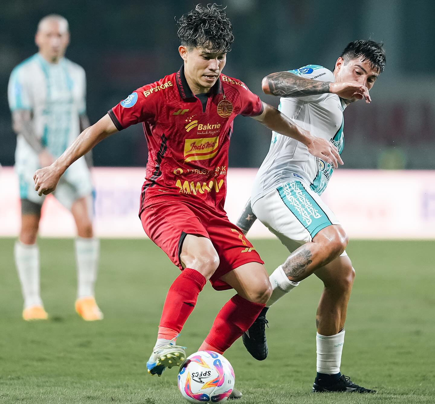 Laga Persija Jakarta melawan PSBS Biak di Liga 1 2024/2025.