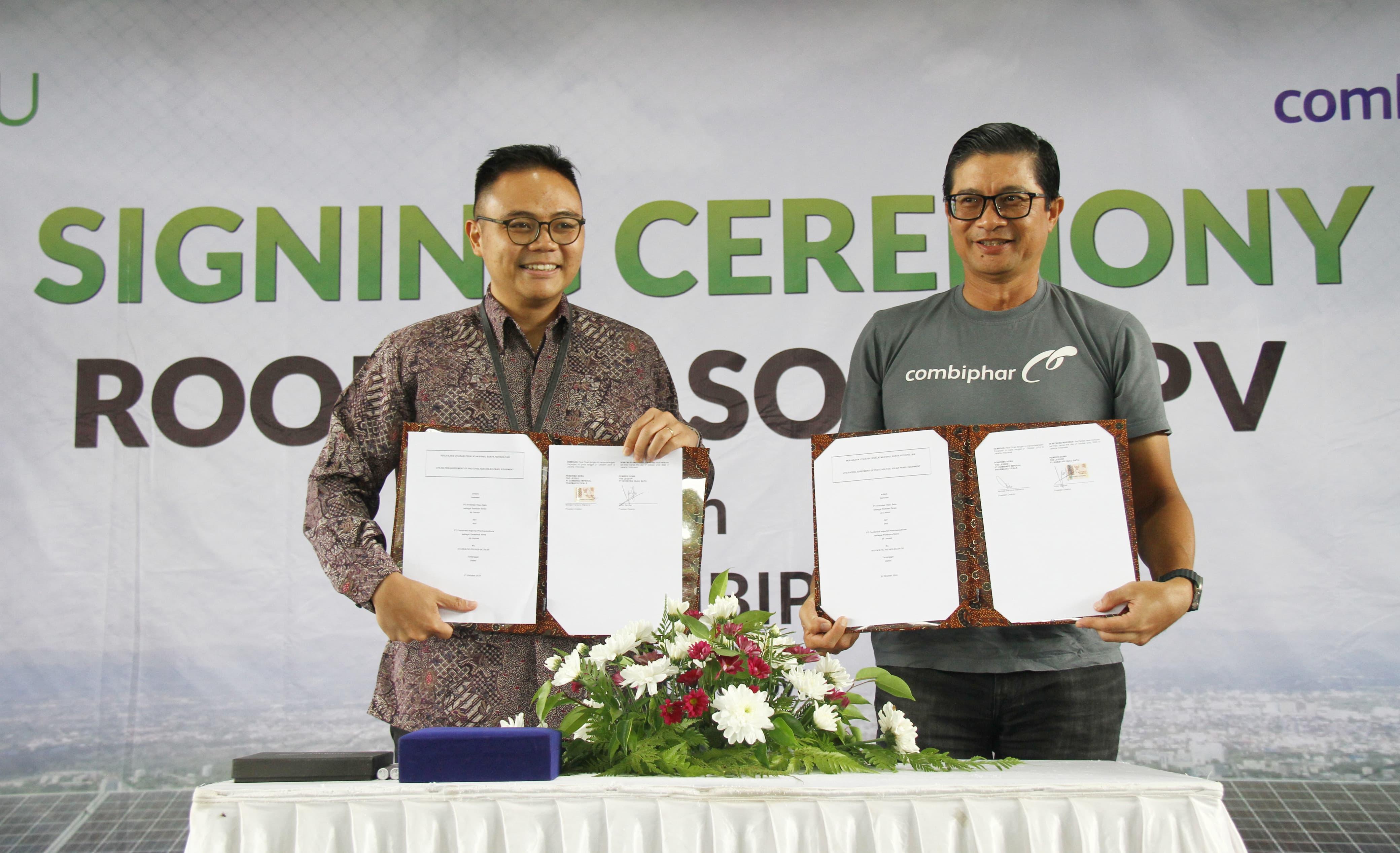 Combiphar gandeng PT Investasi Hijau Selaras (HIJAU) yang memiliki keahlian dalam pengembangan solusi energi terbarukan guna kurangi jejak karbon.