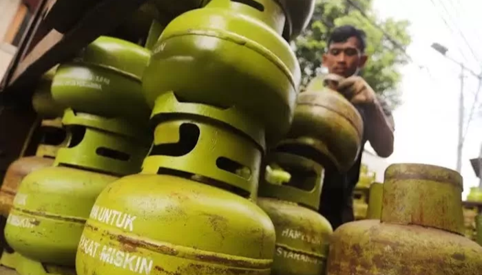Ilustrasi LPG 3 kg alias gas melon.
