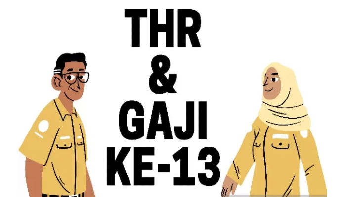 Ilustrasi Gaji ke-13 dan THR untuk guru PNS.