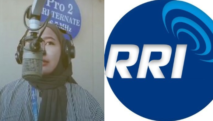 Tangkapan layar penyiar RRI Pro 2 Ternate yang curhat pilu ke Presiden Prabowo soal PHK imbas dari efisiensi anggaran.