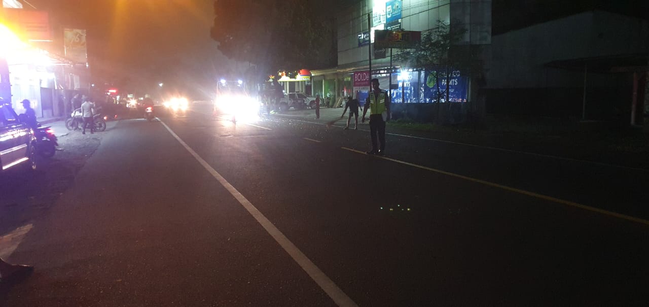 Lokasi kecelakaan di  Jalan Solo-Semarang, tepatnya di Dusun Gondang, Desa Candi, Kecamatan Ampel yang menewaskan pendeta, Selasa (11/2) malam.