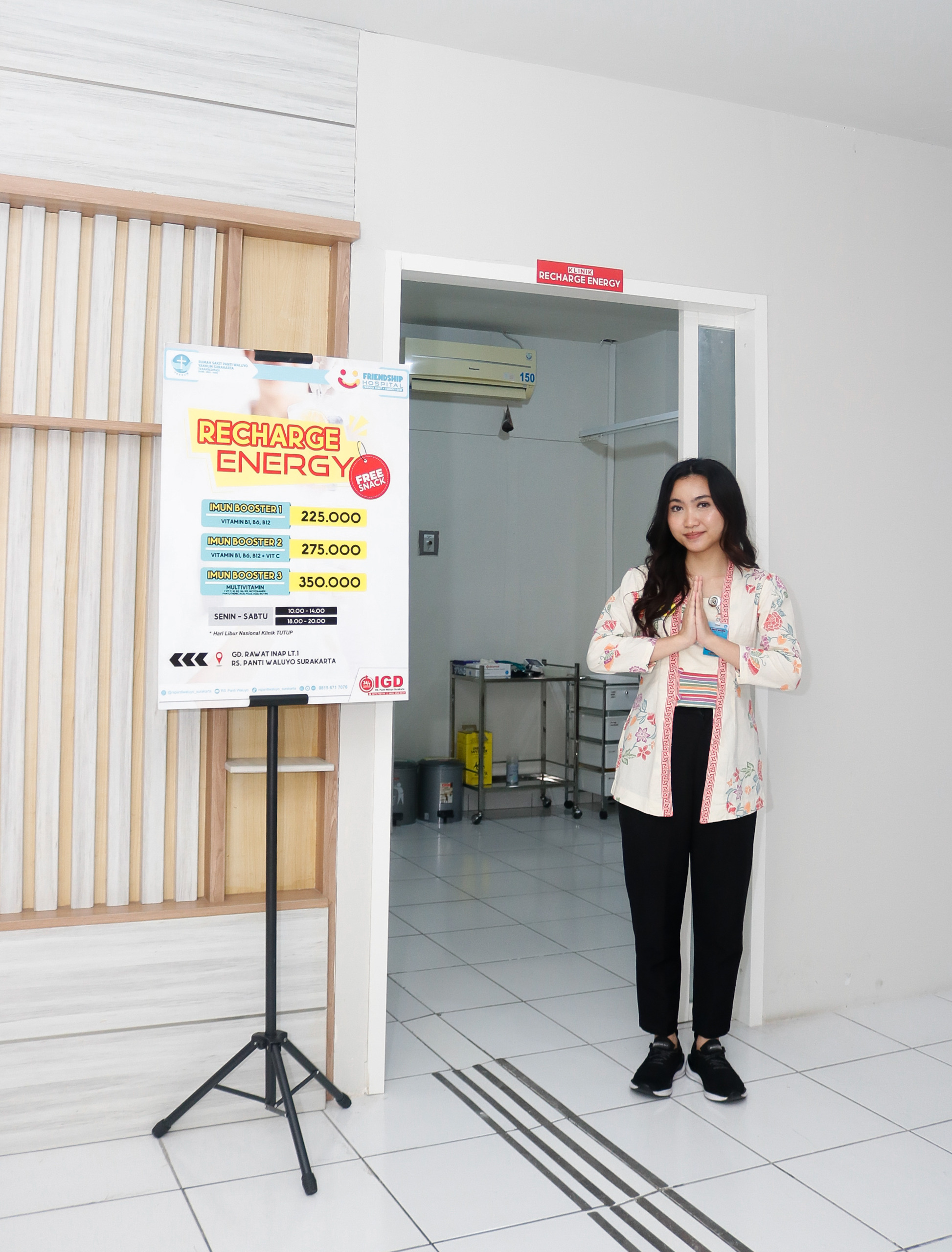 RS Panti Waluyo hadir dengan layanan terbaru yaitu Klinik Recharge Energy.