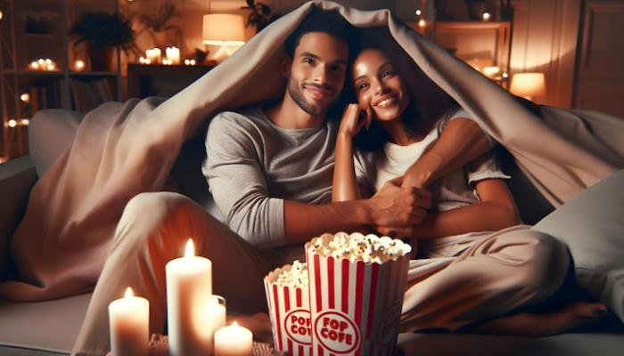 Nonton film romantis bersama kekasih bisa menghadirkan suasana hangat di Hari Valentine.