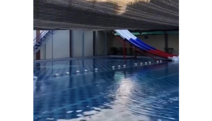 Kolam renang syari yang hijab friendly dan mengutamakan privasi.