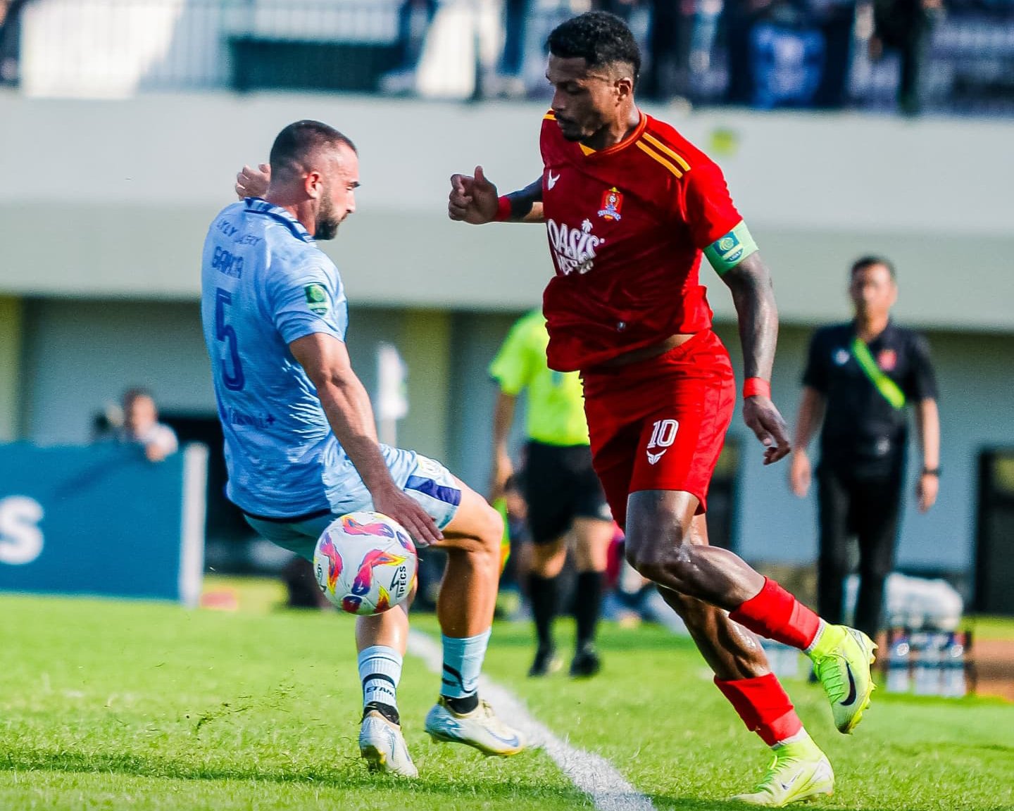 Laga Persela Lamongan vs Persijap Jepara di Stadion Tuban Center Sport (18/2/2025).