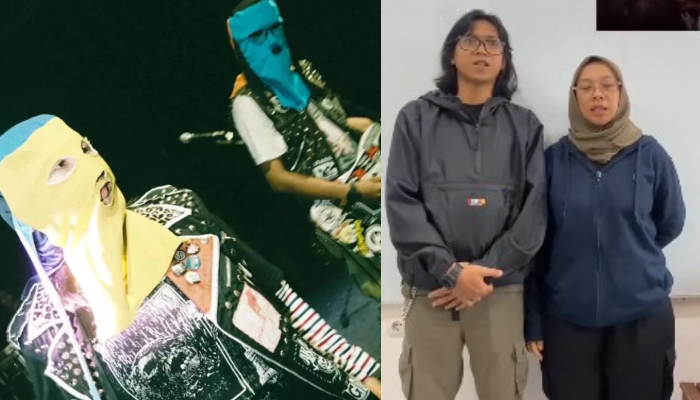 Band Sukatani mengunggah permintaan maaf kepada Polri.
