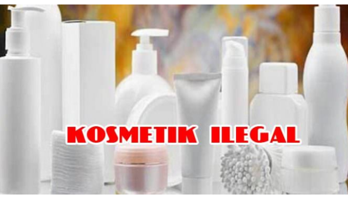 Ilustrasi kosmetik ilegal.