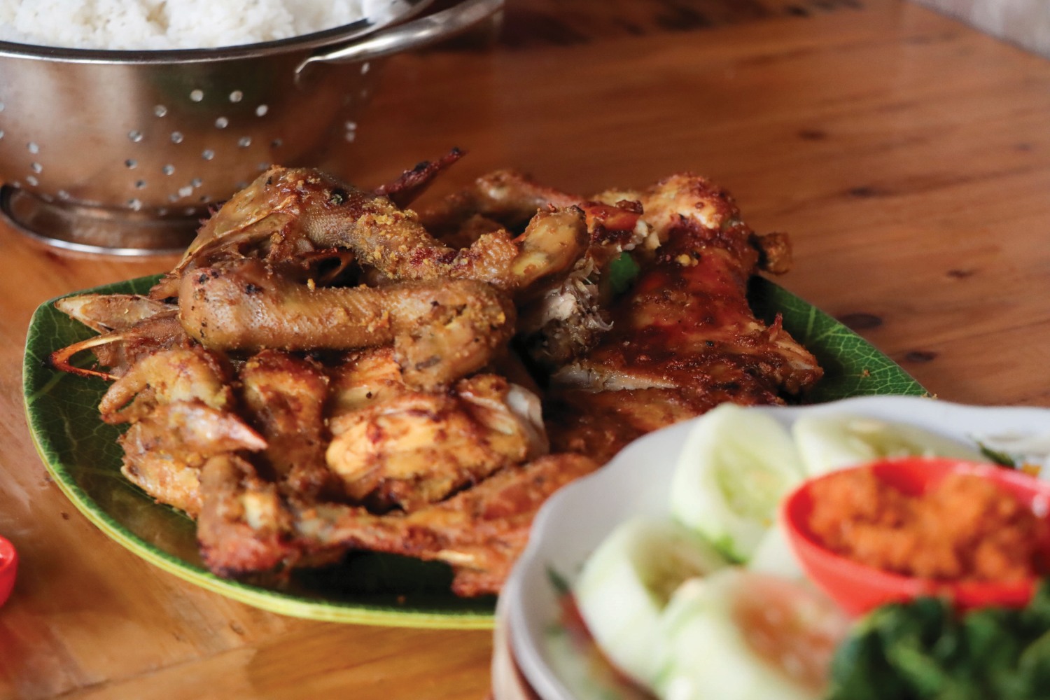 PELOPOR: Ayam panggang Mbok Denok, Kecamatan Jatipuro, Karanganyar sudah melegenda.
