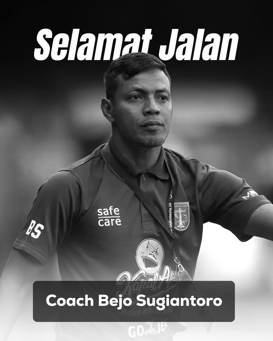 Poster ucapan belasungkawa yang dibuat official Persebaya.