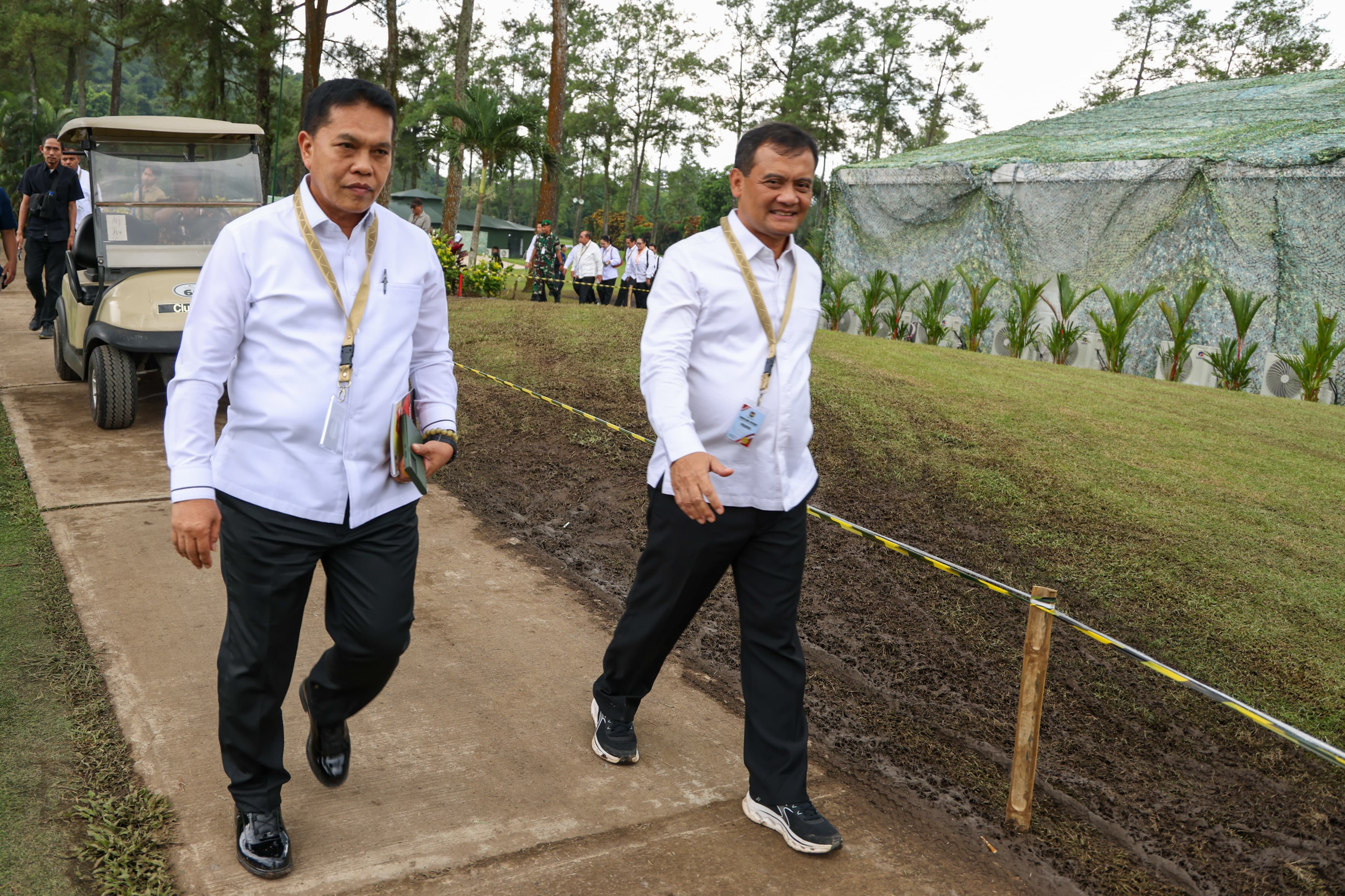 Gubernur Jateng Ahmad Luthfi di sela retret hari kelima, Selasa (25/2/2025).