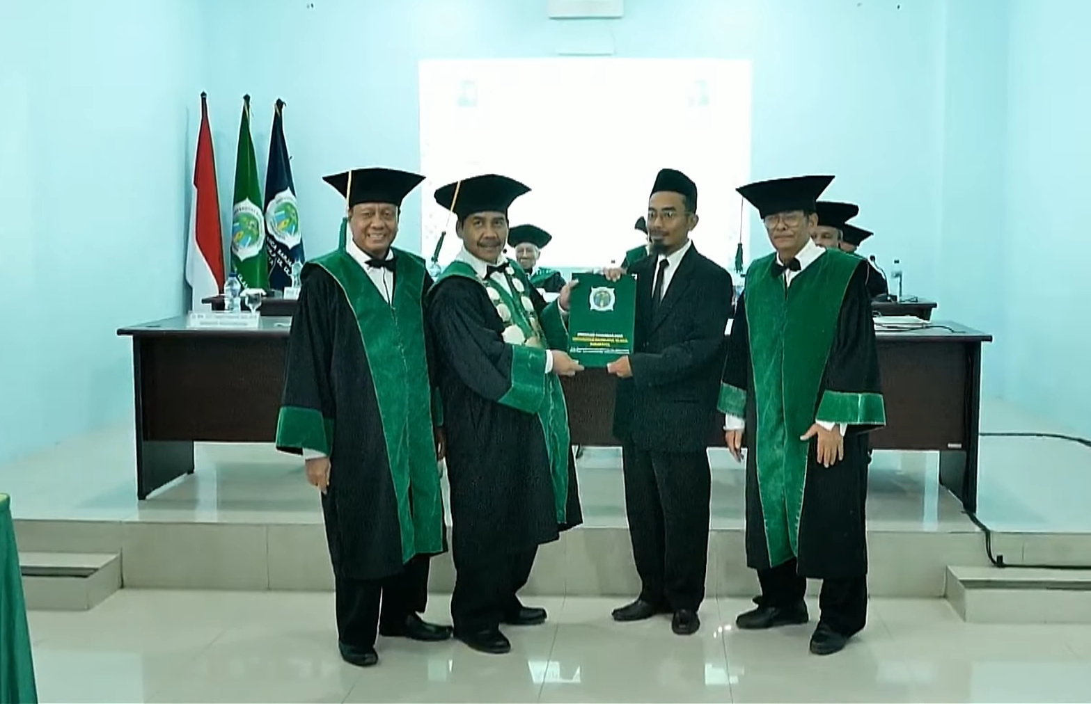 LEGA: Ujian promosi doktor program Pascasarjana S3 PAI UNU Surakarta Moh Aripin, Kamis (27/2).