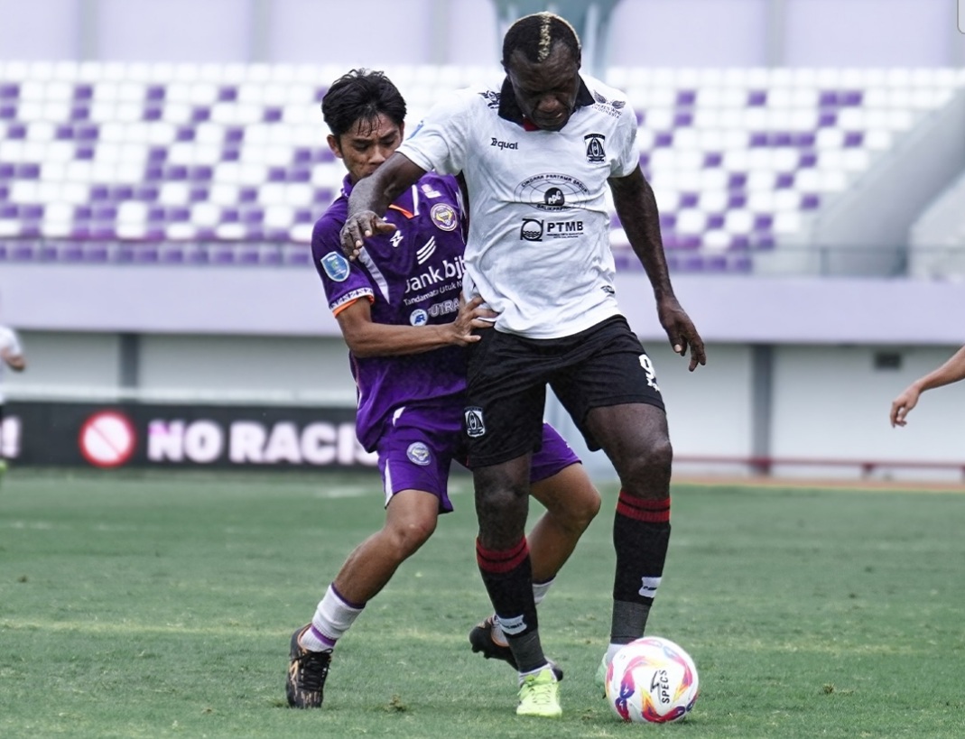 Laga Persiba Balikpapan vs PSGC Ciamis di Indomilk Arena.