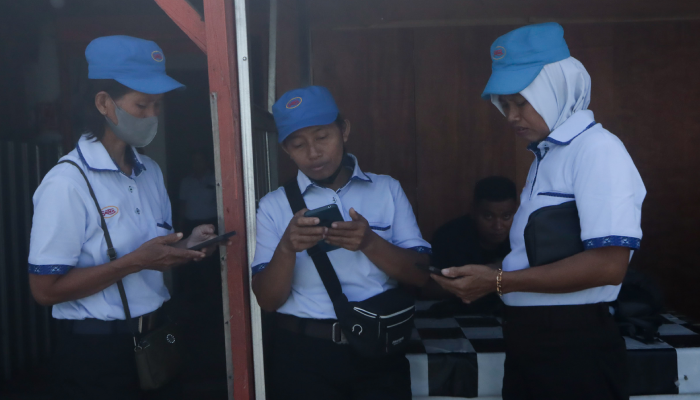 Para karyawan Sritex masuk kerja hari terakhir pada Sabtu (28/2/2025).