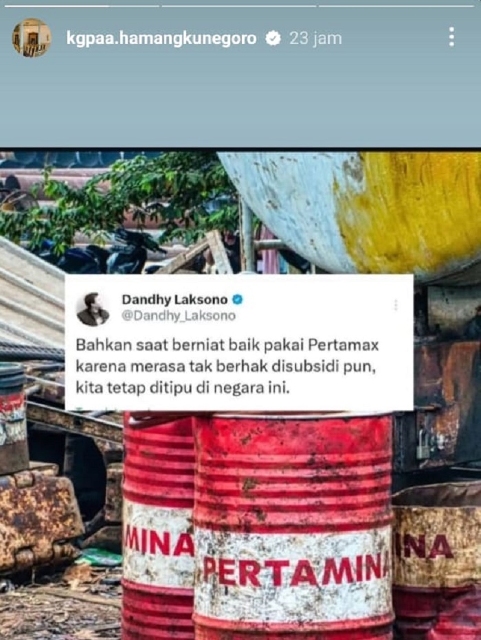 Dugaan korupsi di anak perusahaan Pertamina ikut menjadi sorotan Putra Mahkota.