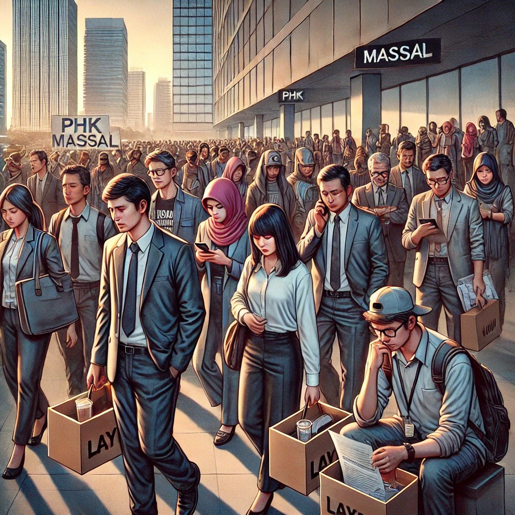 Ilustrasi PHK massal.