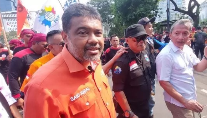 Presiden Konfederasi Serikat Pekerja Indonesia (KSPI) Said Iqbal.