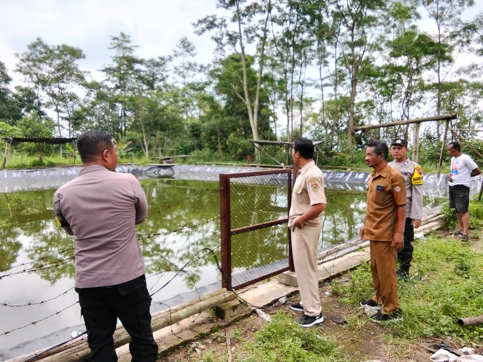 Embung Lerep Cabean Kunti lokasi tenggelam anak berusia 10 tahun warga Dukuh Sidorejo RT 020/003, Desa Mliwis, Kecamatan Cepogo, Boyolali, Senin (3/3/2025).