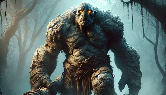 Ilustrasi gambar Troll, makhluk raksasa yang berasal dari mitologi skandinavia