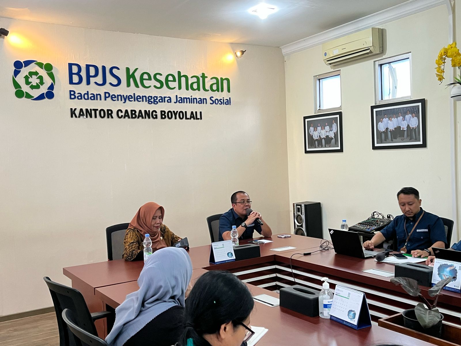 BPJS Kesehatan Cabang Boyolali menggelar pertemuan koordinasi di aula kantor setempat, Jumat (7/3/2025).&nbsp;
