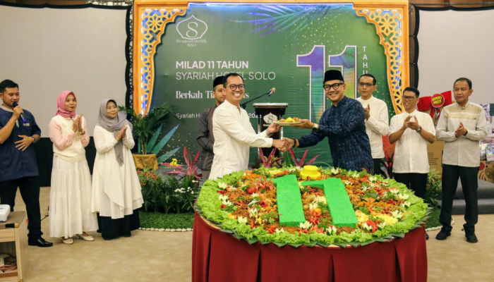 Syariah Hotel Solo merayakan milad ke-11 tahun, Selasa (11/3/2025).