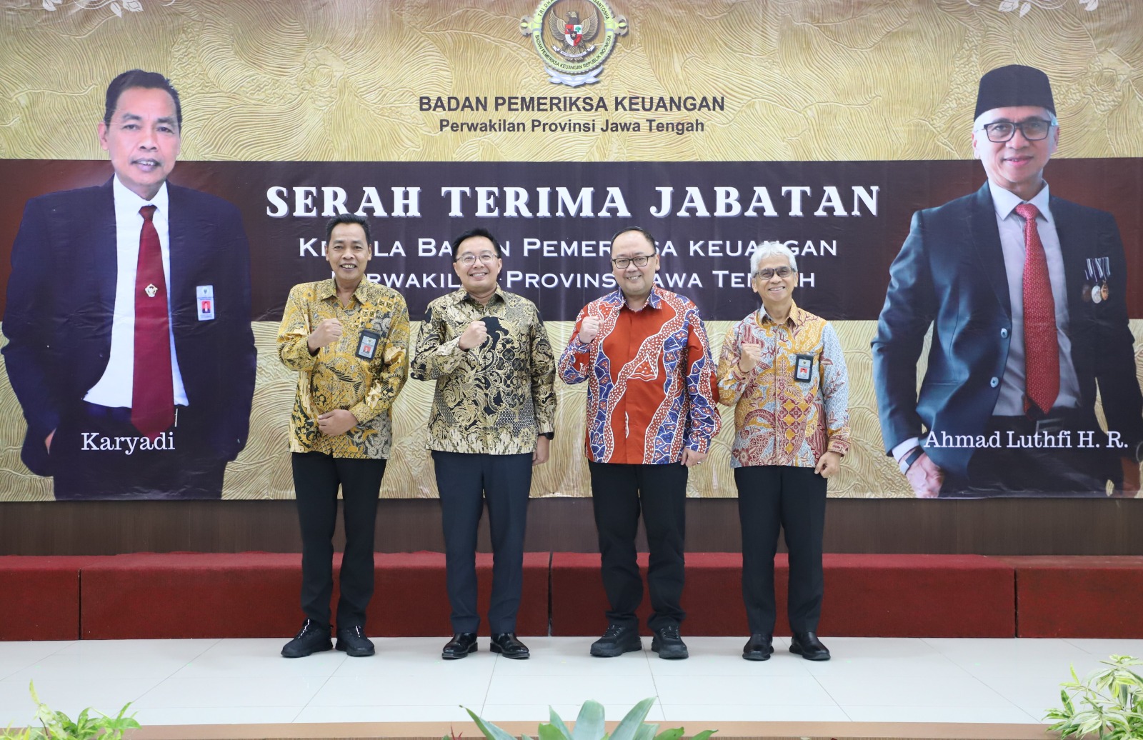 Ahmad Luthfi H. Rahmatullah resmi menjabat sebagai Kepala BPK Perwakilan Provinsi Jawa Tengah