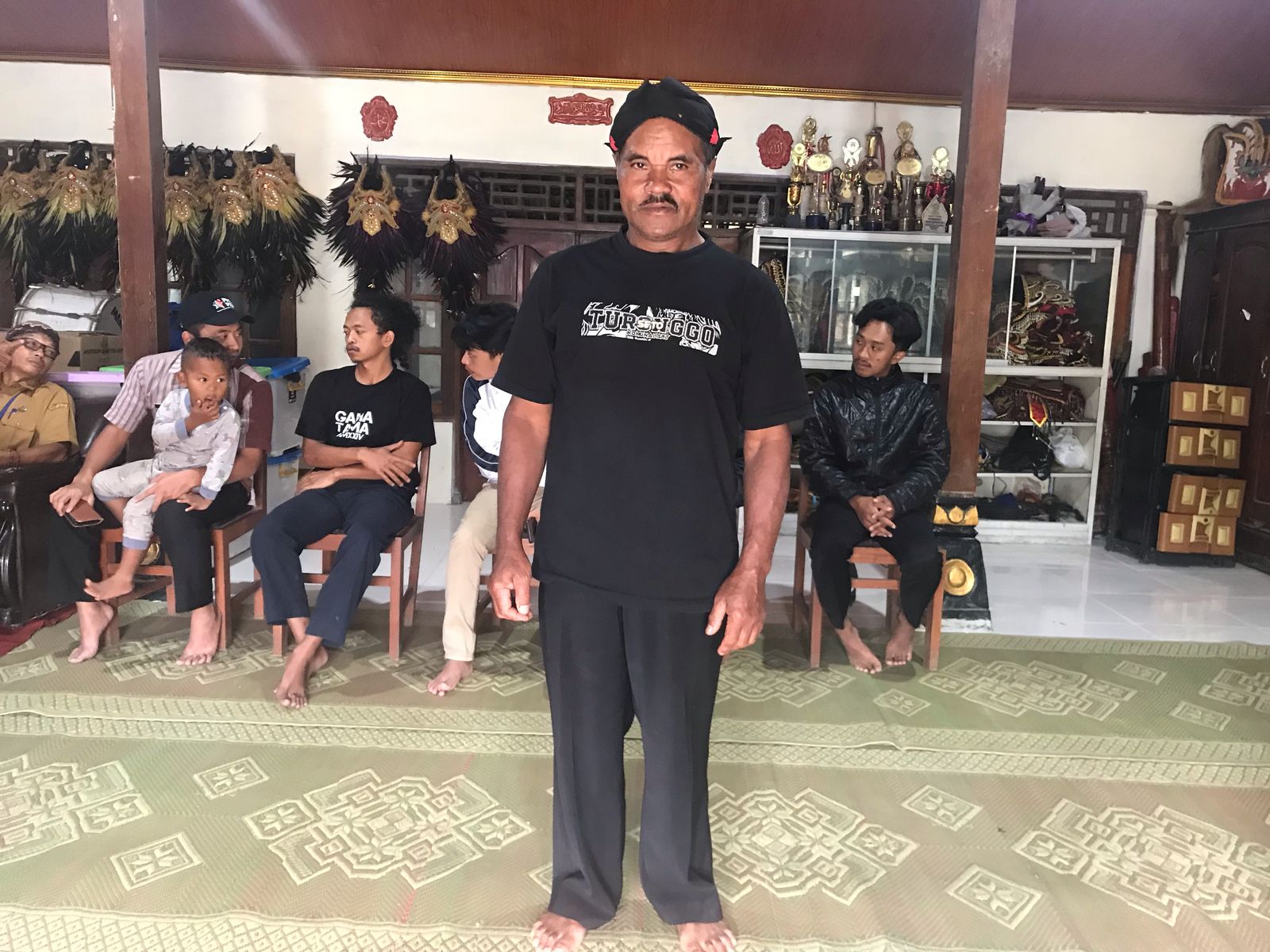 Suharmin, Ketua Sanggar Tari Turonggo Seto, di Desa Samiran, Kecamatan Selo, Boyolali.