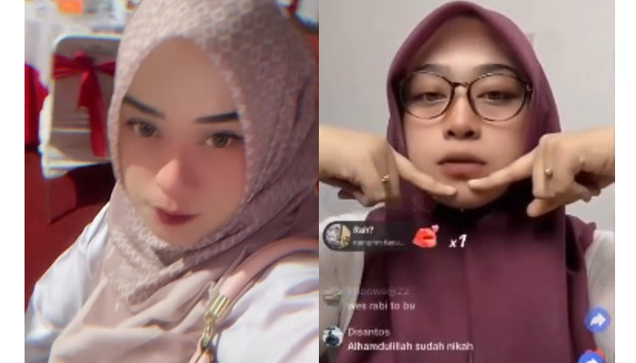 Salsabila Rahma alias Bu Guru Salsa saat live di TikTok.
