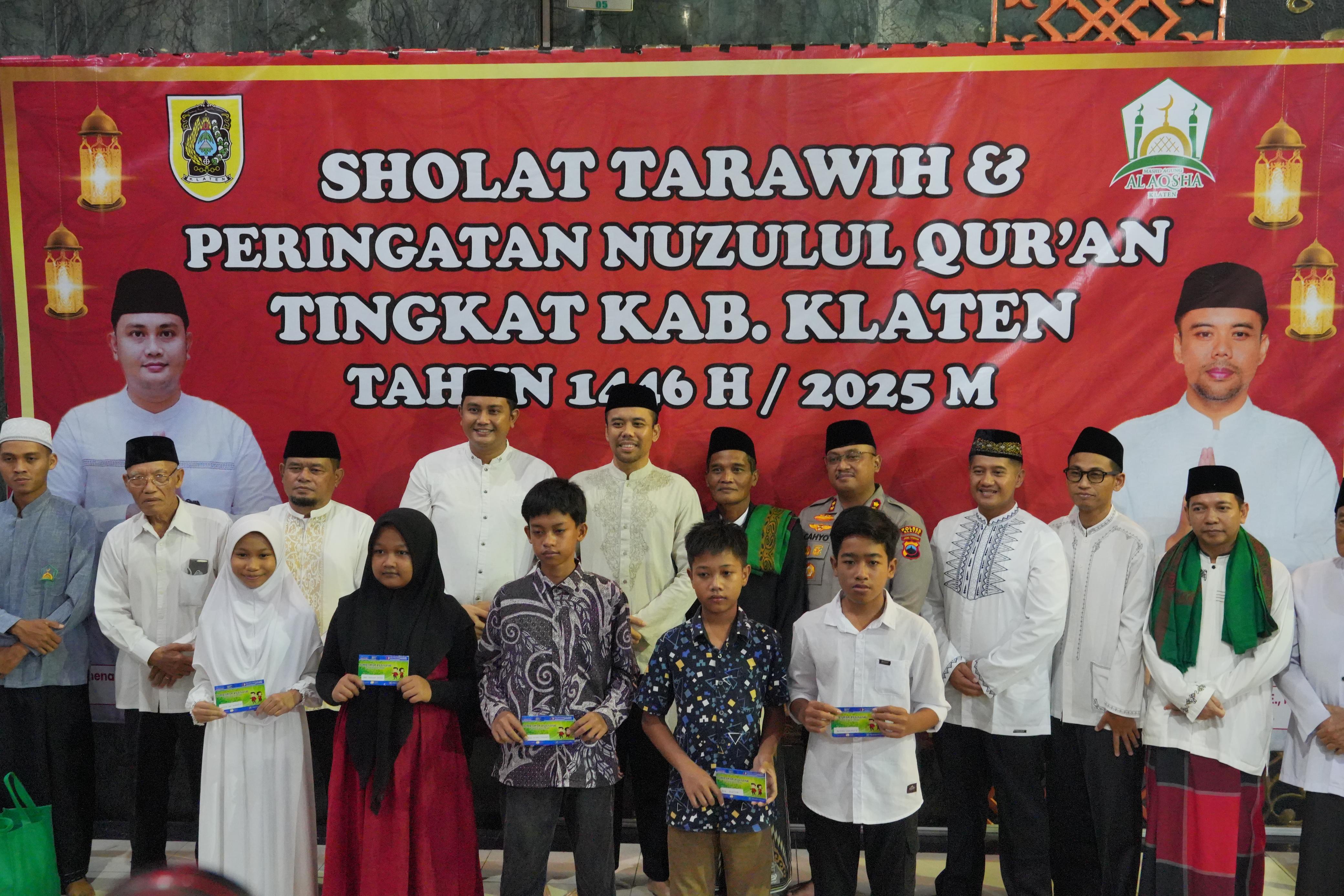 Peringatan Nuzulul Quran di Masjid Agung Al Aqsha Klaten pada Minggu (16/3/2025)