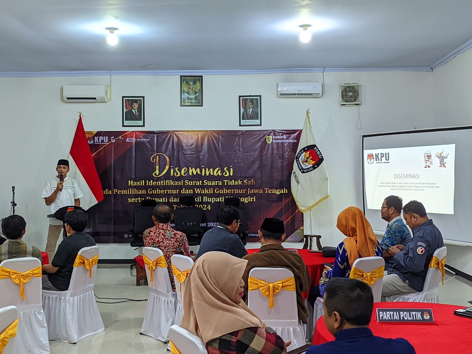 Kegiatan DIseminasi KPU Wonogiri.