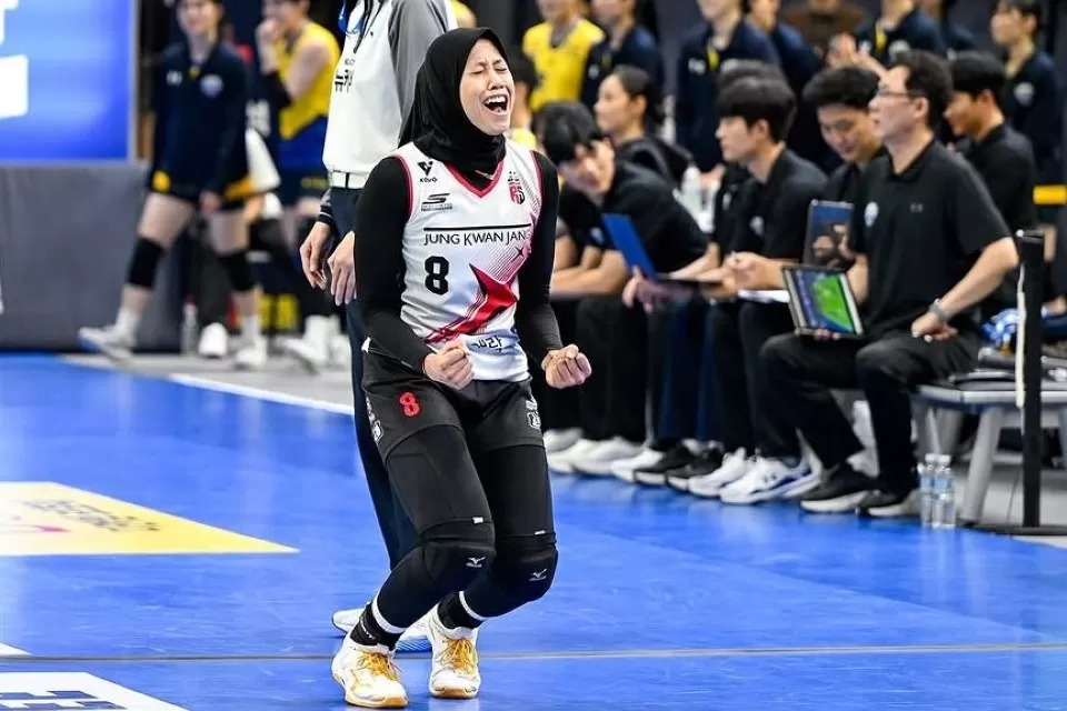 Megawati Hangestri menjadi pahlawan Red Sparks ke final Liga Voli Korea Selatan 2024/2025.