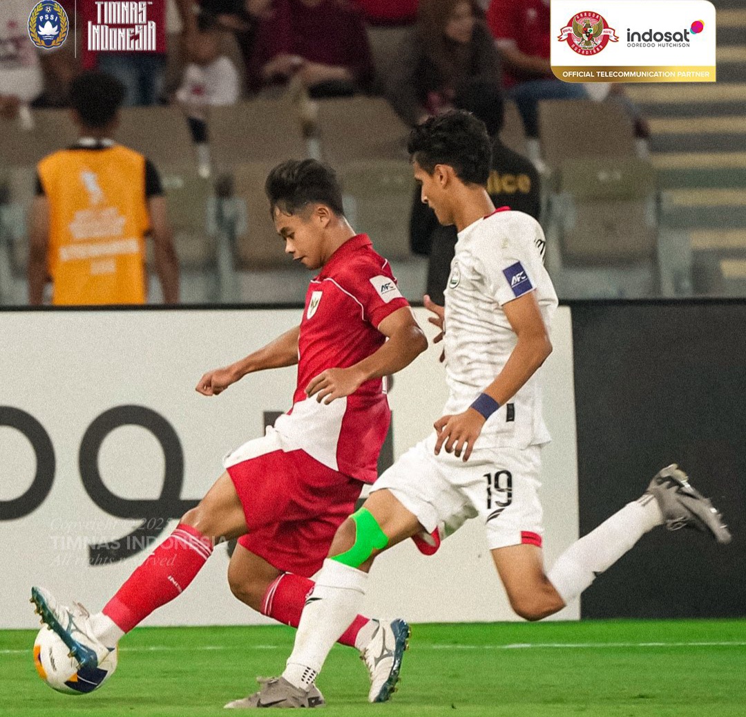 Timnas Indonesia melawan Yaman di Piala Asia U-17 di Arab Saudi.