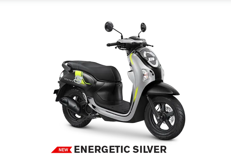 Honda Scoopy Energetic Silver.