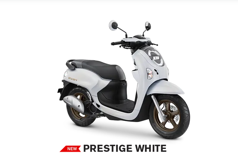 Honda Scoopy 2025 Prestige White.