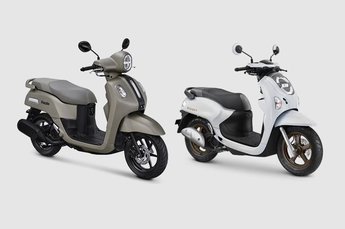Dua motor matic retro yang cukup populer dan terjangkau saat ini ada Honda Scoopy dan Yamaha Fazzio