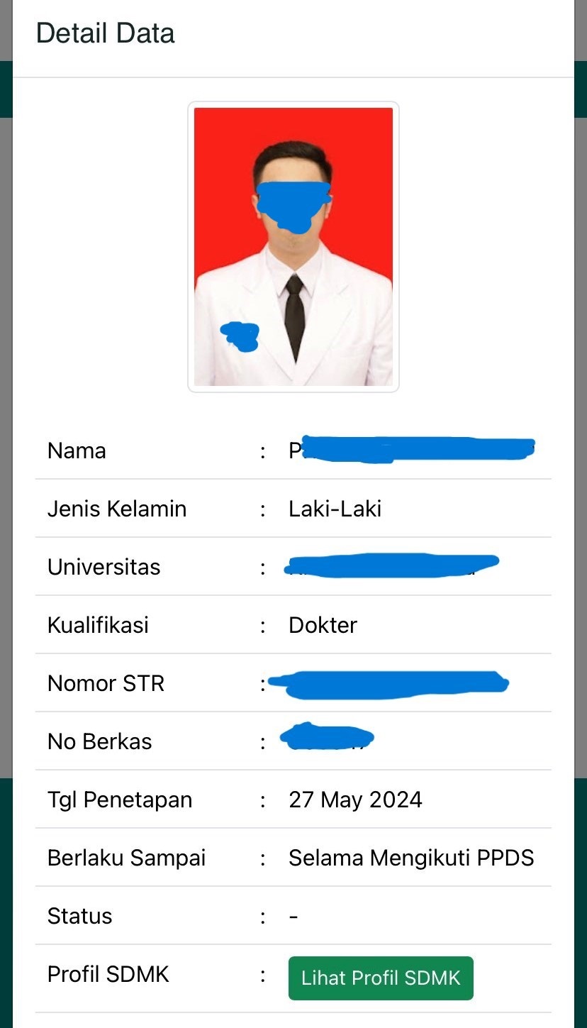 Identitas residen PPDS Anastesi terduga pelaku rudapaksa.
