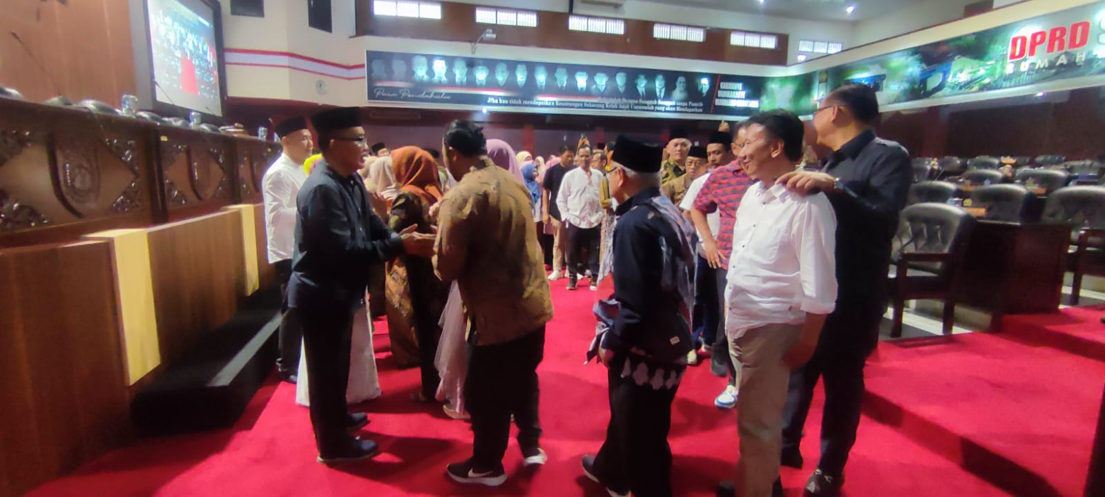 DPRD Kabupaten Sragen&nbsp;menggelar halalbihalal Idul Fitri 1446 H, Rabu (9/4/2025).