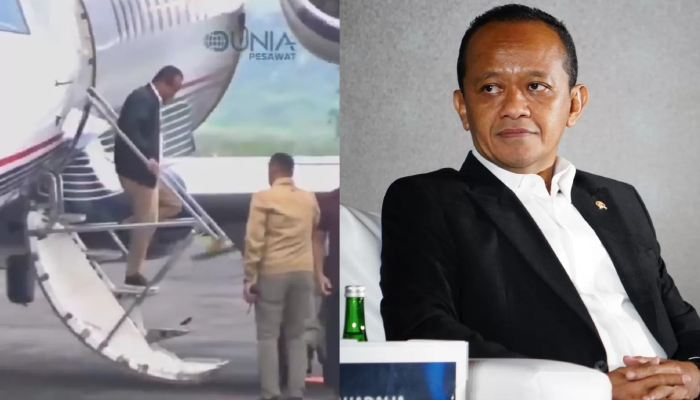 Menteri ESDM Bahlil Lahadalia viral naik jet pribadi saat berkunjung ke Solo.
